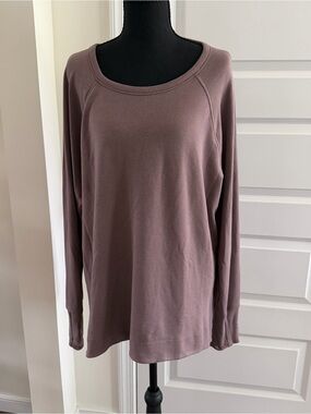 Athleta Coaster Luxe Recover Sweatshirt Smoky Rose XL